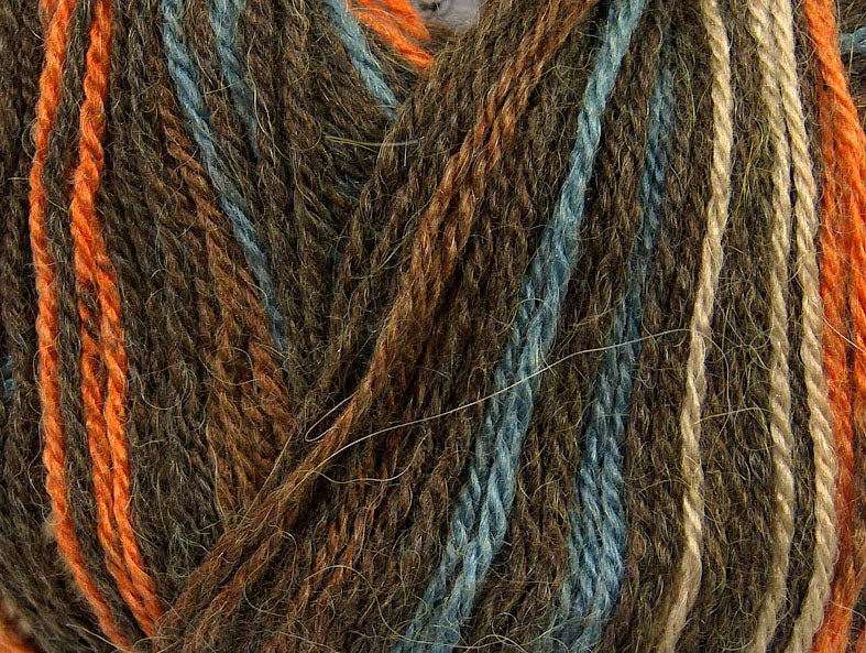 Alpaca Fine Magic Brown, Orange, Camel, Blue fnt2-36980