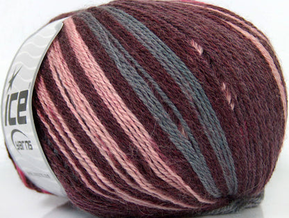 Alpaca Fine Magic Maroon, Pink, Grey Sku:fnt2-36984