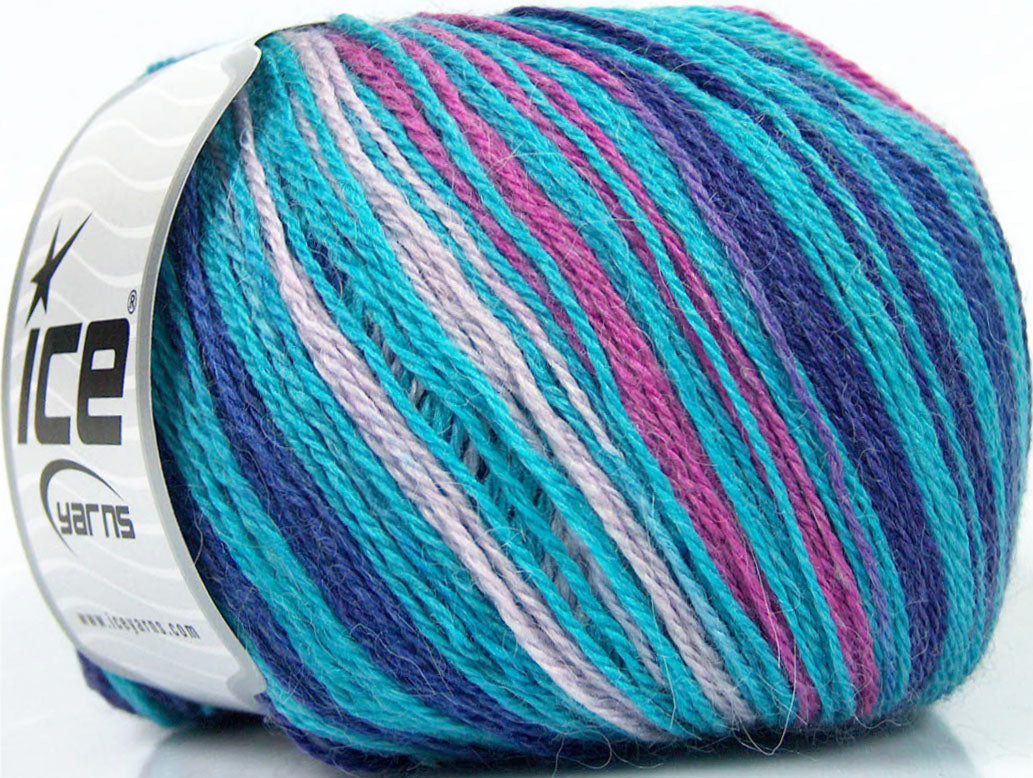 Alpaca Fine Magic Turquoise, Lilac, Fuchsia, Blue Sku:fnt2-36987