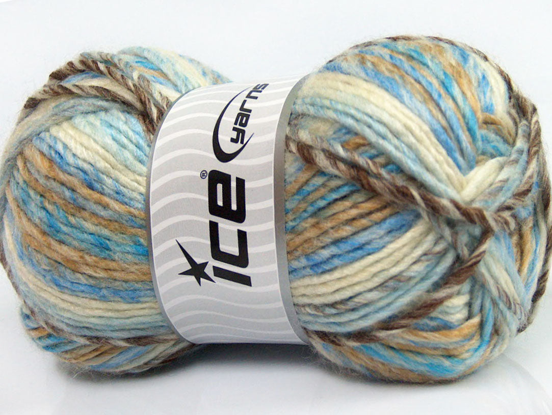 Mystique Brown, White, Blue, Beige Sku:fnt2-40815