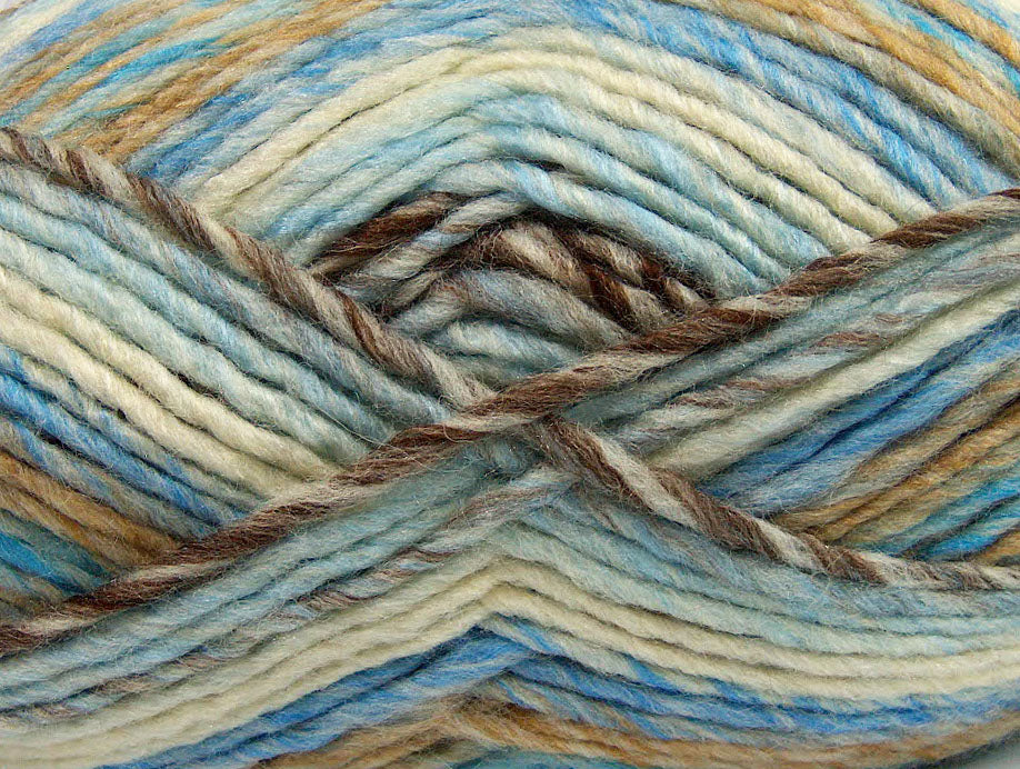 Mystique Brown, White, Blue, Beige Sku:fnt2-40815