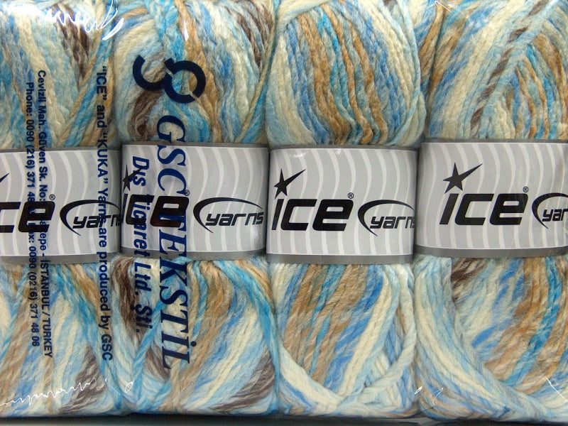 Mystique Brown, White, Blue, Beige Sku:fnt2-40815