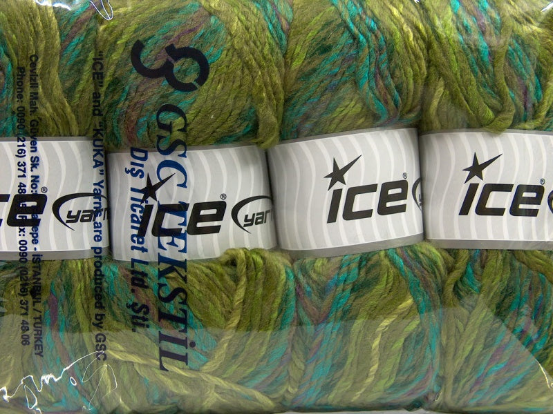 Mystique Green Shades, Turquoise, Khaki Sku:fnt2-40818