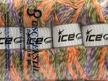 Mystique Lilac, Orange, Green, Brown, Beige Sku:fnt2-40820