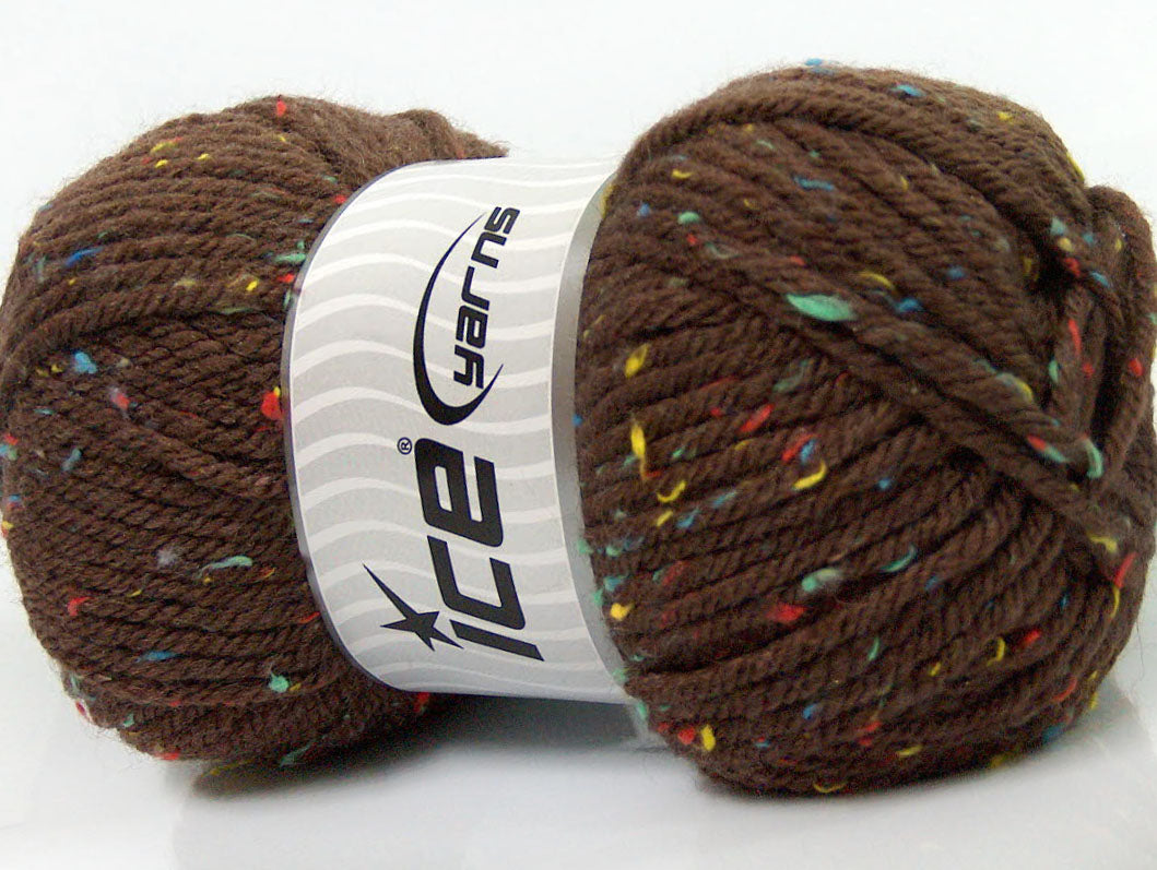 Wool Tweed Superbulky Brown Sku:fnt2-40836
