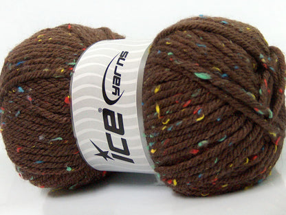 Wool Tweed Superbulky Brown Sku:fnt2-40836