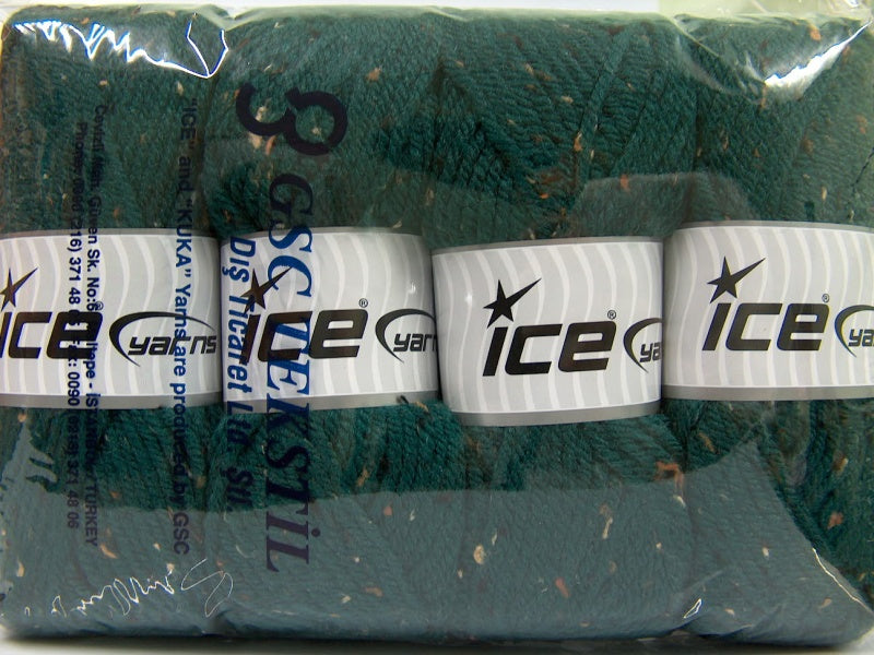 Wool Tweed Superbulky Dark Green Sku:fnt2-40838
