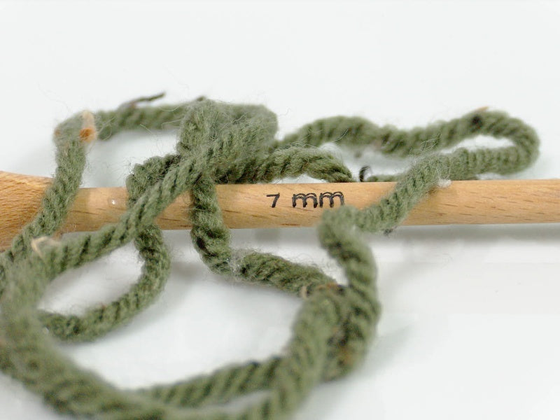 Wool Tweed Superbulky Dark Khaki Sku:fnt2-40839