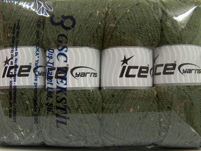 Wool Tweed Superbulky Dark Khaki Sku:fnt2-40839