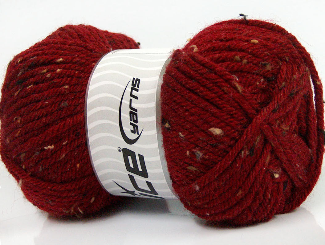 Wool Tweed Superbulky Dark Red Sku:fnt2-40840