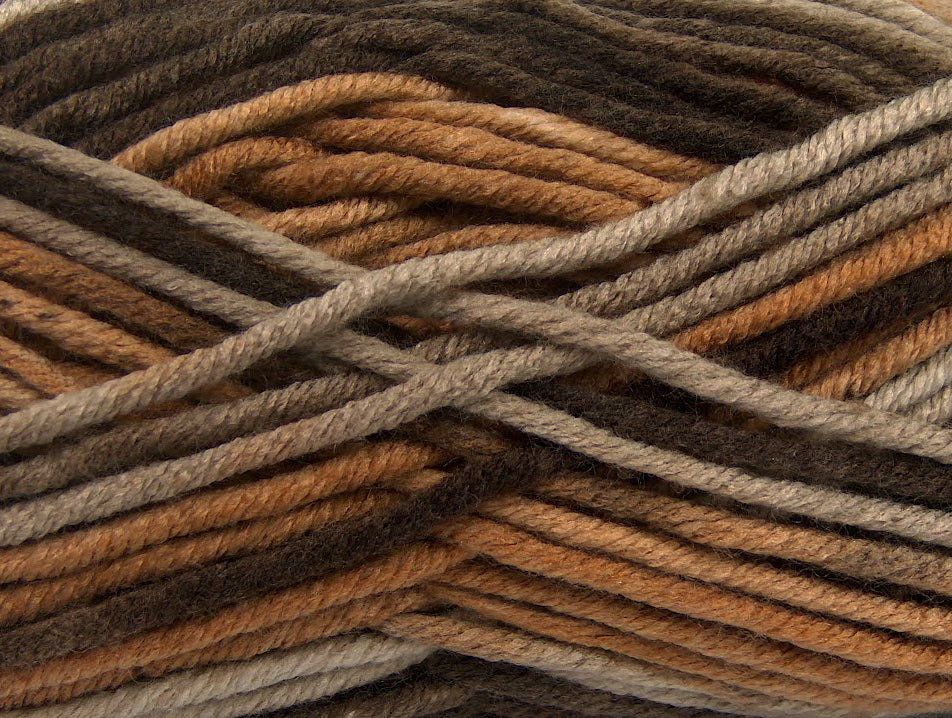 AntiPilling Color Bulky Brown Shades, Camel Sku:fnt2-42498