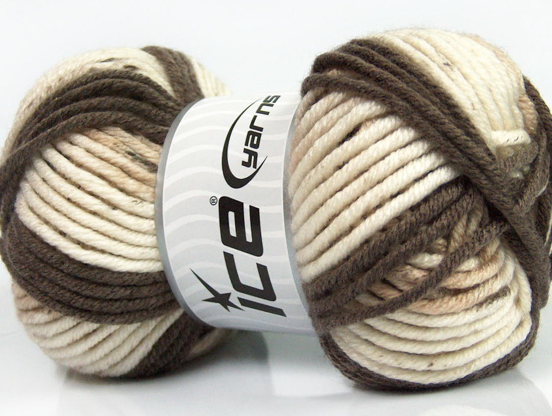 AntiPilling Color Bulky Cream, Brown Sku:fnt2-42500