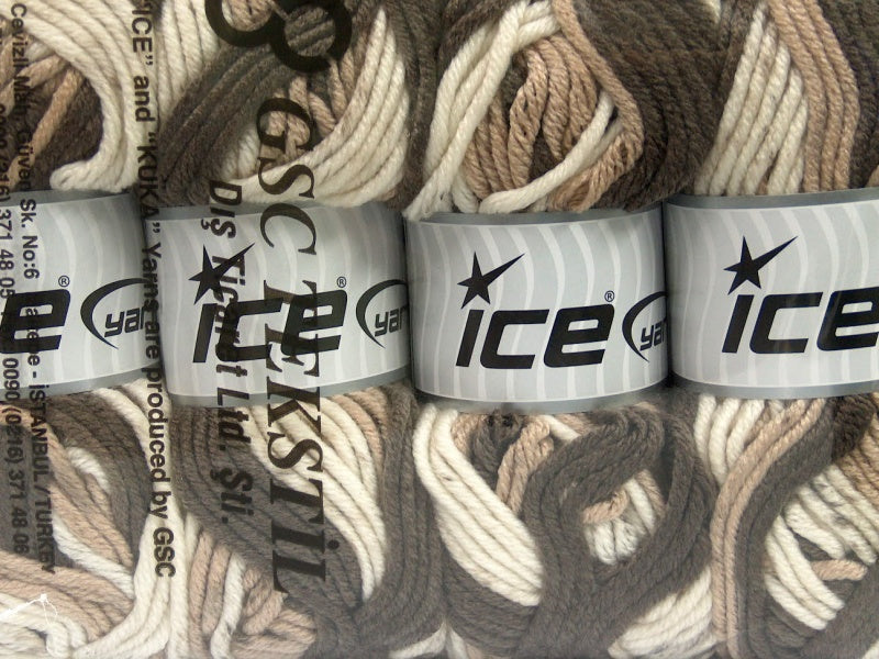 AntiPilling Color Bulky Cream, Brown Sku:fnt2-42500