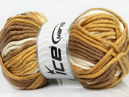 AntiPilling Color Bulky Camel, Latte, Cream Sku:fnt2-42501