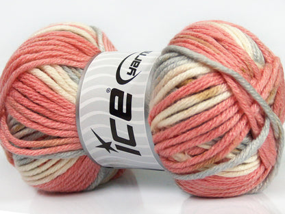 AntiPilling Color Bulky Pink, Blue, Light Brown, White Sku:fnt2-42502