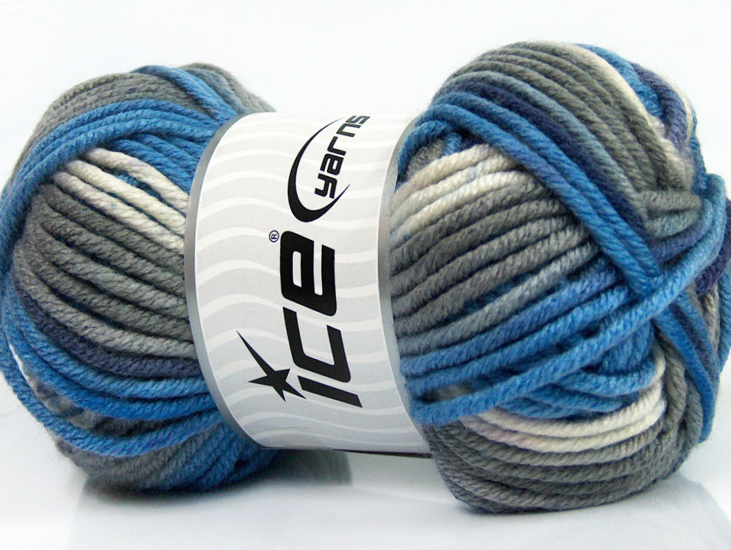 AntiPilling Color Bulky Blue, Grey, White, Purple Sku:fnt2-42504