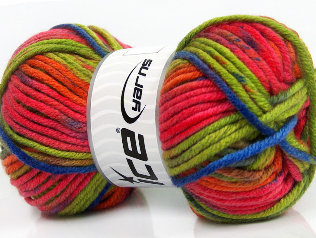 AntiPilling Color Bulky Green, Pink, Orange, Blue, Red Sku:fnt2-42506