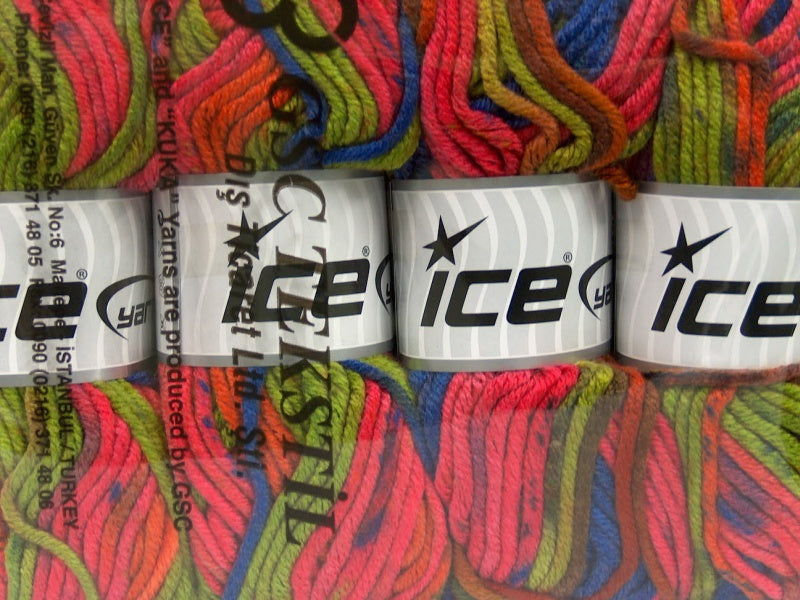 AntiPilling Color Bulky Green, Pink, Orange, Blue, Red Sku:fnt2-42506