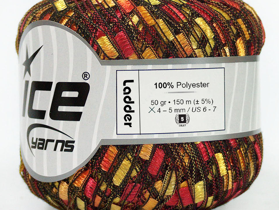 Ladder Red, Orange, Yellow Trellis Sku:fnt2-42718
