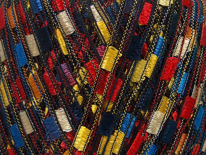 Ladder Red, Blue, Yellow, Navy, Gold, Orange Trellis Sku:fnt2-42721