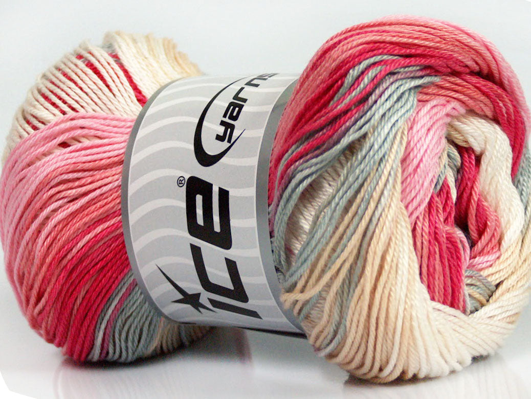 Camilla Cotton Magic Pink Shades, Grey, Cream Sku:fnt2-44694