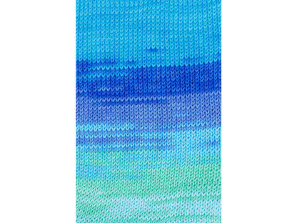 Camilla Cotton Magic Blue Shades, Turquoise, Green, Lilac Sku:fnt2-44695