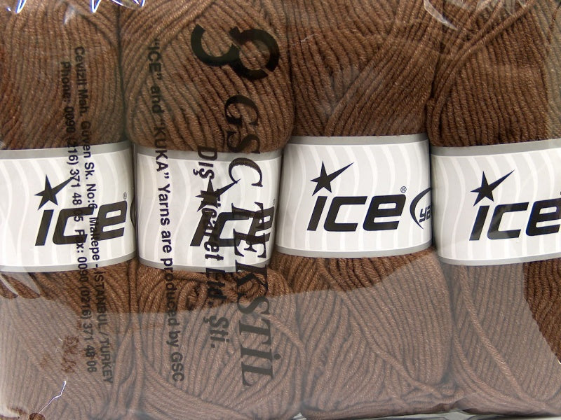 Lorena Worsted Brown Sku:fnt2-45139