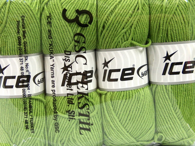 Lorena Worsted Green Sku:fnt2-45145