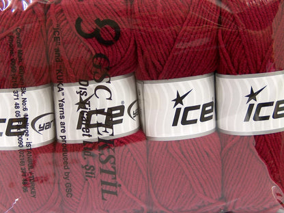 Lorena Worsted Burgundy Sku:fnt2-45146