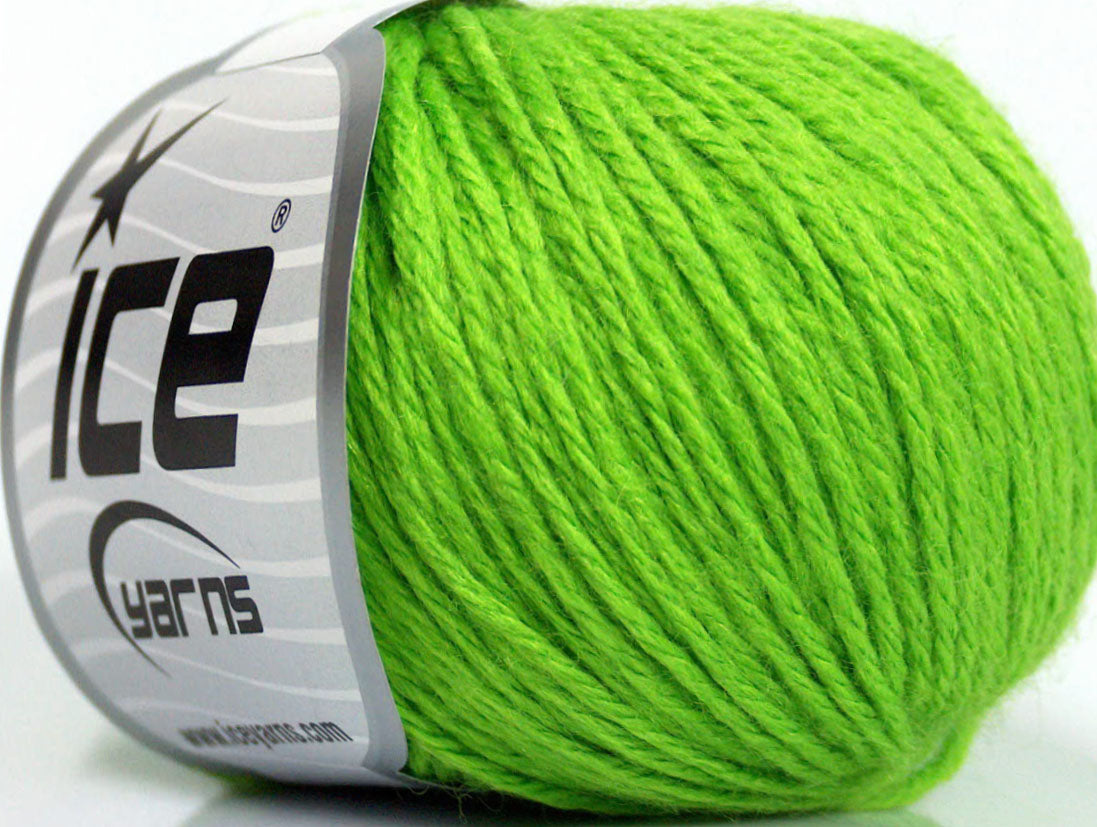 Baby Merino DK Bright Green Sku:fnt2-45817