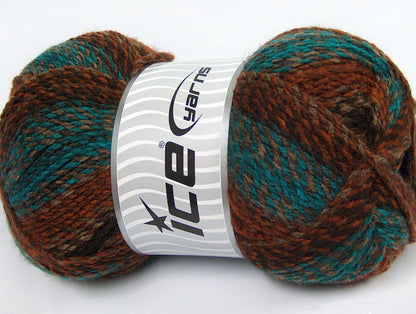 Mosaic Turquoise, Brown Shades, Camel Sku:fnt2-46639