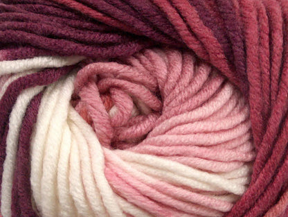 Batik Chunky Maroon, Pink Shades, White Sku:fnt2-50841