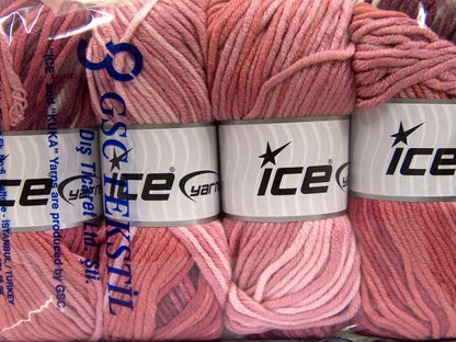 Batik Chunky Maroon, Pink Shades, White Sku:fnt2-50841