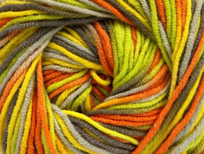 Lorena Print Green, Yellow, Camel, Orange Sku:fnt2-51446