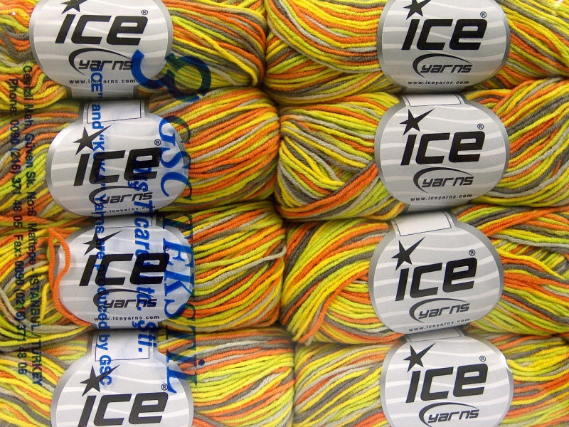Lorena Print Green, Yellow, Camel, Orange Sku:fnt2-51446