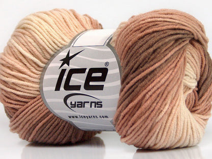 Lorena Print Brown, Rose Brown, Light Pink Sku:fnt2-51448