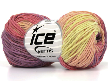 Lorena Print Lilac, Light Pink, Cream Sku:fnt2-51449
