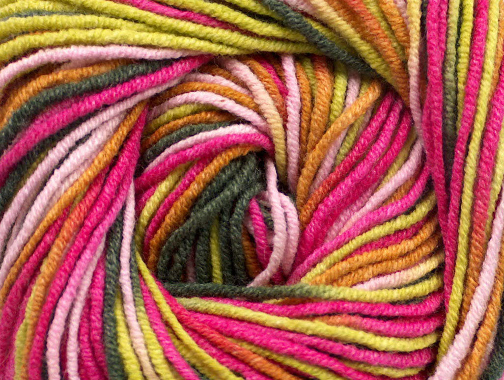 Lorena Print Pink Shades, Green Shades, Brown Sku:fnt2-51509