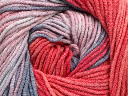 Lorena Print Salmon, Pink, Blue Shades Sku:fnt2-51510
