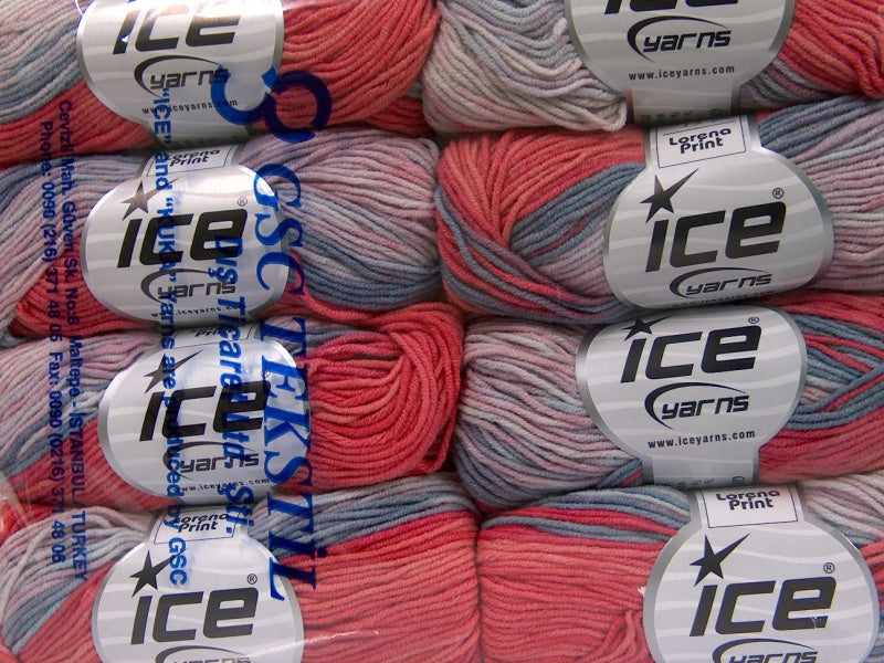 Lorena Print Salmon, Pink, Blue Shades Sku:fnt2-51510
