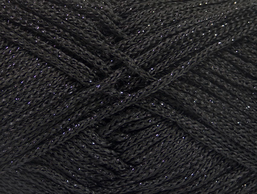 Macrame Cord Metallic Black fnt2-51850