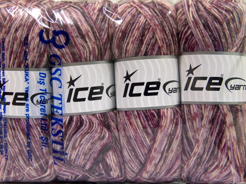 Print Sock Lilac Shades, Purple fnt2-51906