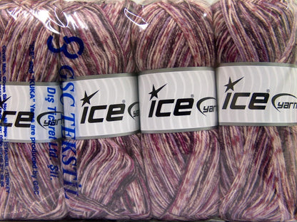 Print Sock Lilac Shades, Purple fnt2-51906