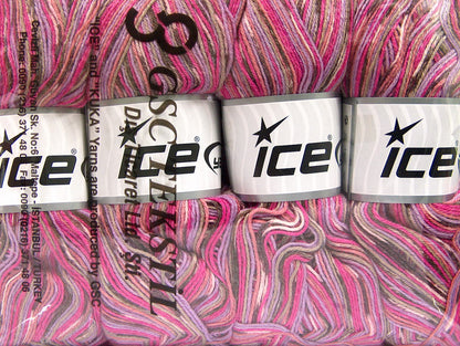 Bamboo Sock Pink Shades, Brown, Lilac Sku:fnt2-52244