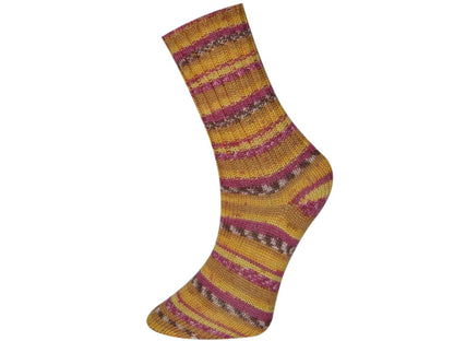 Bamboo Sock Gold, Yellow, Orange, Pink Sku:fnt2-52391