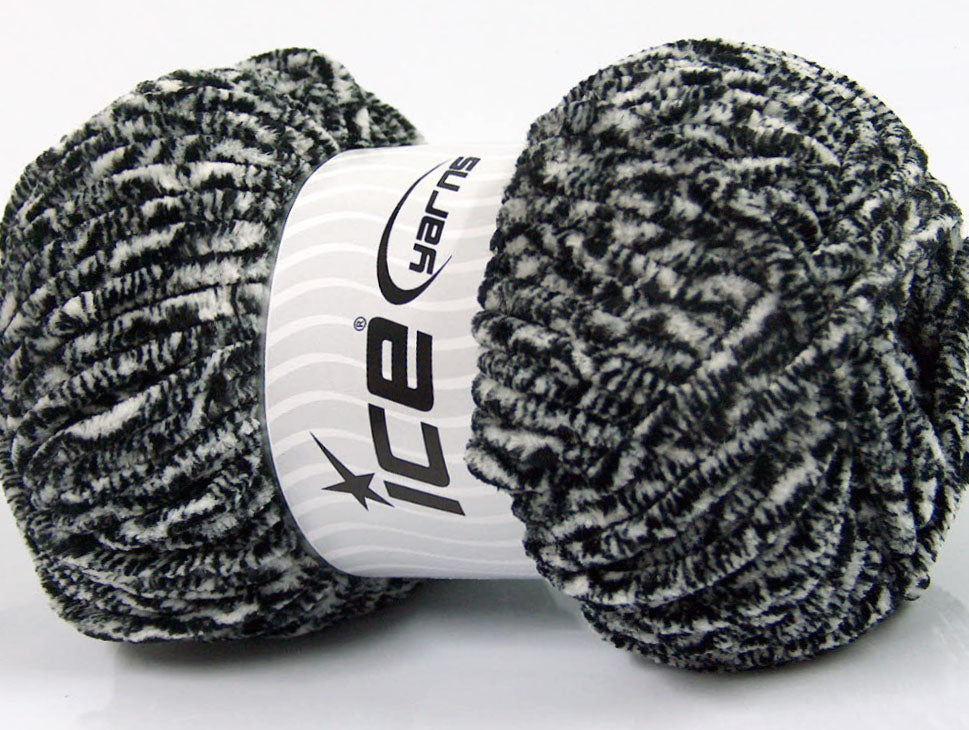 Chenille Safari Black, White fnt2-53101