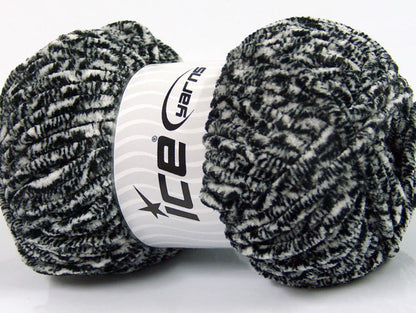 Chenille Safari Black, White fnt2-53101