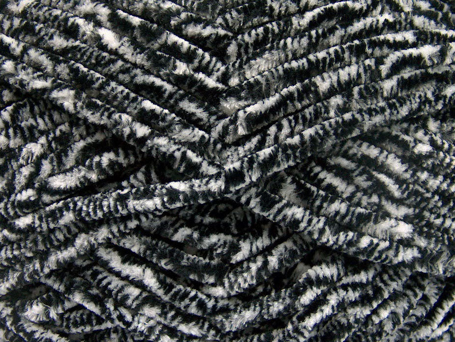 Chenille Safari Black, White fnt2-53101