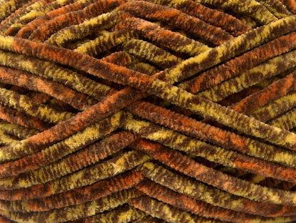 Chenille Safari Brown, Gold, Orange Sku:fnt2-53105