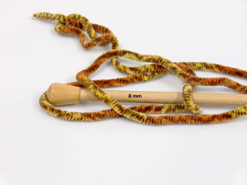 Chenille Safari Brown, Gold, Orange Sku:fnt2-53105